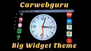 Setup & Configure BIG WIDGET in Car Web Guru Launcher - It’s a Free Theme