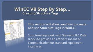 WinCC v8.0 Step By Step 6: Create Structure Tags (UDT) ️ Learn SCADA Programming #winccguru