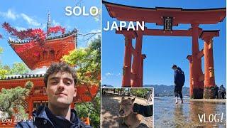 | JAPAN SOLO TRAVEL VLOG | DAY 20 & 21!| Hiroshima &  Miyajima