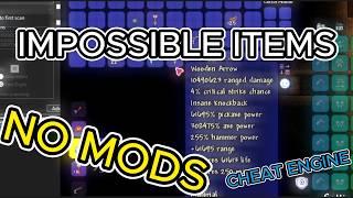 Terraria - Impossible Items (No Mods) With Cheat Engine