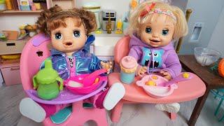 Baby Alive dolls Hayley and Gabby's Evening Routine