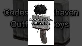 Codes Brookhaven outfit for boys #roblox #robloxedit