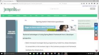 Technical advantages of using Spring Batch Framework from a Developer perspective. | javapedia.net