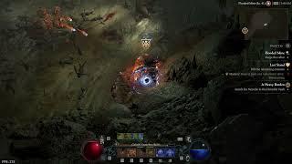 Diablo IV Shock Sorcerer burst with Charged Bolts and Unstable Currents (Veteran difficulty)