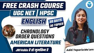 UGC NET Dec 2024 English | American Literature Important Questions by Aditi Taparia | JRFAdda