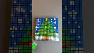 Christmas Rubik’s Cube Mosaic 
