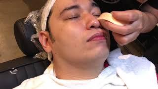 Facial Massage Filipino with cleanser Asmr Female Masseuse Barber