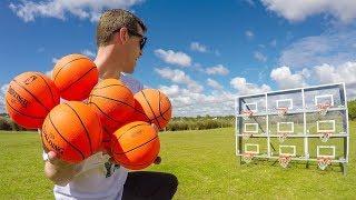 EPIC MINI BASKETBALL TRICK SHOTS!