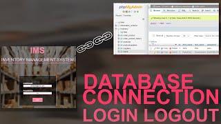 PHP PROJECT: How To Create A Login Logout System using SESSIONS - Connecting to MySQL Database #tech