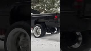 Snow Drifting My Lifted Cummins