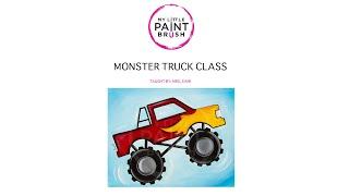 HOW TO PAINT! Acrylic Painting for Beginners | Monster Truck | My Little Paintbrush