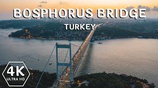 Istanbul Bosphorus Bridge, Turkey | Istanbul Bosphorus Bridge Aerial Drone | Drone view