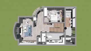 SketchUp 3D Home Model | Space Planning + Interior Design | HAUZ Co Interiors