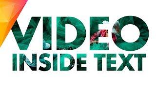 VIDEO INSIDE TEXT Effect - Hitfilm Express Tutorial