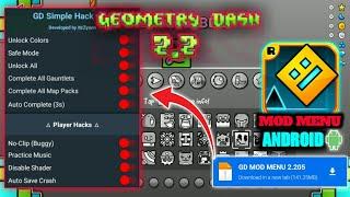 Geometry dash 2.205 mod menu||GD mod menu apk android 2024 download on mobile||Alex Noble