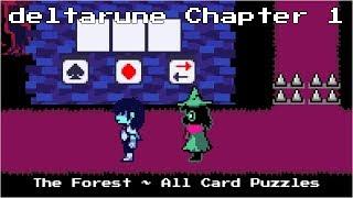 deltarune Chapter 1 "Forest ~ All Card Puzzles"