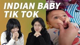 Korean Girls Watching the Indian Cute Baby tik-tok