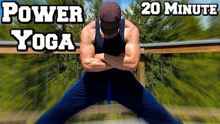 20 Min FULL BODY POWER YOGA FOR ATHLETES (Strength & Flexibility) Sean Vigue Fitness