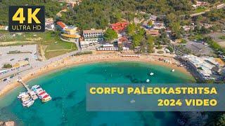 Paleokastritsa Corfu Greece - Beach & Drone Aerial 4K Video | Exploring the Ionian Islands