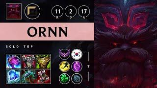 Ornn Top vs Zac: Dominating - KR Master Patch 14.17