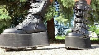 First Shoe Crushing by Giantess Saffron