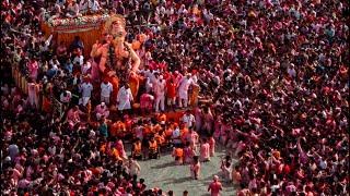 Lalbaug Cha Raja Visarjan at Girgaon Chowpatty 2024-THE Hardest GoodbyeMumbai Ganpati Visarjan 2024