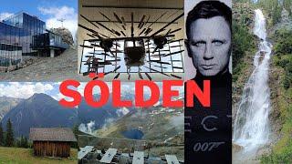 Sölden und das Ötztal - Urlaub in Österreich 2024 Gaislachkogel James Bond 007 Elements Stuibenfall