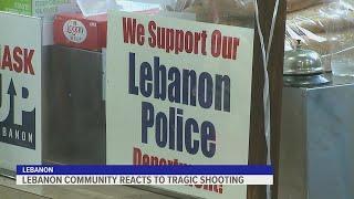 Community members react after police officer, man die in shooting in Lebanon