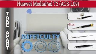 How to disassemble  Huawei MediaPad T3 10'' (AGS-L09) Take apart Tutorial