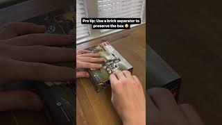Pro Tip: Best way to open a LEGO Box  #shorts