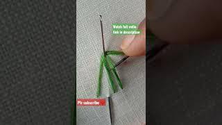 Beautiful leaf stitch|hand embroidery Tutorial kaise banaye leaf Stitch #handembroideryforbeginners