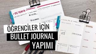 ÖĞRENCİLER İÇİN ÇOK KOLAY AJANDA YAPIMI (2019-2020 Bullet Journal Setup for Students)