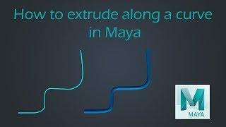 How to extrude along a curve in Maya | Maya Tutorial