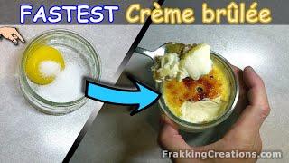 Fastest microwave Creme Brulee in Minutes - Make 1, 2 or more, NO bake Creme Brulee recipe!