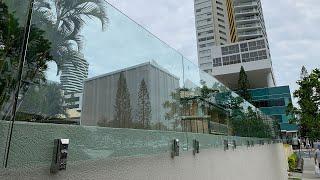 Face mount smarter spigot - Glass balustrade installation Gold Coast