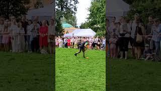 Бордер Терьер Шани - выступление на фестивале  #dogfrisbee #dogtraining #frisbeedog