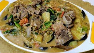 Rich in Protein Mung beans/Monggo with Lamb Meat Healthy Food