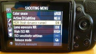 HDR Instructions - Nikon D5100 Settings (How To Use High-Dynamic-Range)