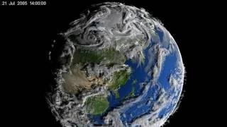 Volume-Rendered Global Atmospheric Model