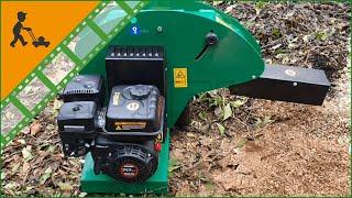 AgriEuro Premium Line Petrol Garden Shredder - 7 HP petrol engine - wood chipper - Customer's video