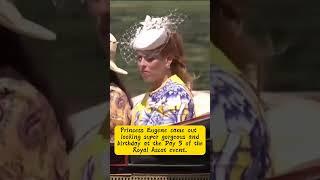 Princess Eugene gorgeously dress as she attended Day 3 of the Royal Ascot with other royals.