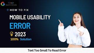 How To Fix Mobile Usability Error | Text Too Small To Read | Clickable Elements Too Close Together