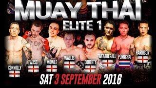 Tom Mowle Vs Don Weatherall Muay Thai Elite 1