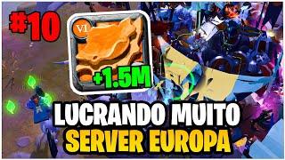 DIA DO MEGA LUCRO NO EUROPA!! COMEÇANDO DO ZERO NO EUROPA #10 | Albion Online