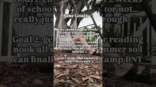 June goals ️️️ the first of the month seems as good as time as any to set some goals