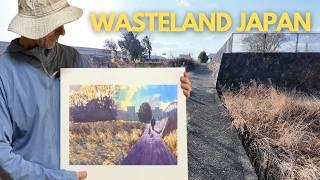 Outdoor painting of some beautiful wild wasteland in Japan