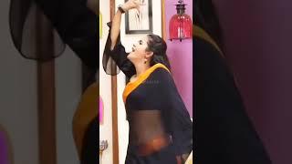 actress saree thoppul video