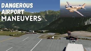 X Plane 12 Dreadful Flight- Chourchevel(France)