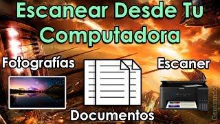 Escanear documentos y fotos escaner de impresora desde computadora en Windows