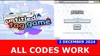 *ALL CODES WORK* [recode] untitled tag game ROBLOX | DECEMBER 2, 2024